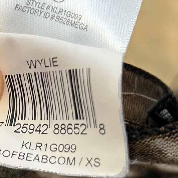 BCBGMaxAzria Wylie long-sleeve bodycon animal print tee shirt brown black - Picture 6 of 6